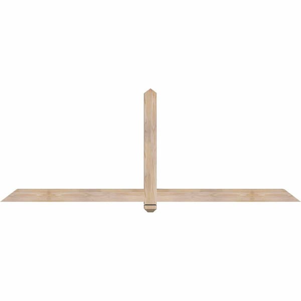 Ekena Millwork Eugene Smooth Timber Gable Bracket, Douglas Fir, 84"W x 31"H x 3 1/2"D x 3 1/2"F, 9/12 Pitch GBW084X31X0404EUG00SDF - main